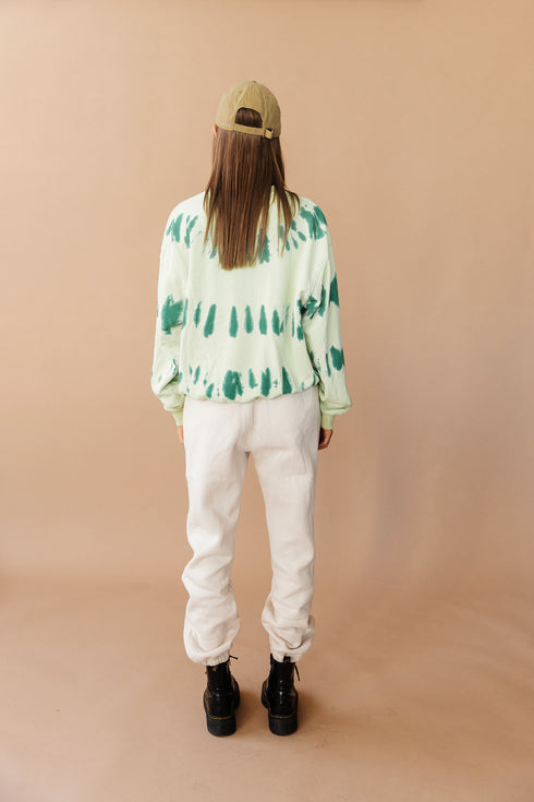 Under Control Tie Dye Pullover // Green